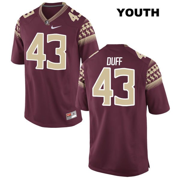 Youth NCAA Nike Florida State Seminoles #43 Jake Duff College Red Stitched Authentic Football Jersey AVL3069IJ